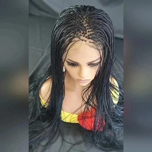 100% Handmade Micro Millions Braided wigs black wig,  NWT,  yassine - Picture 5 of 17